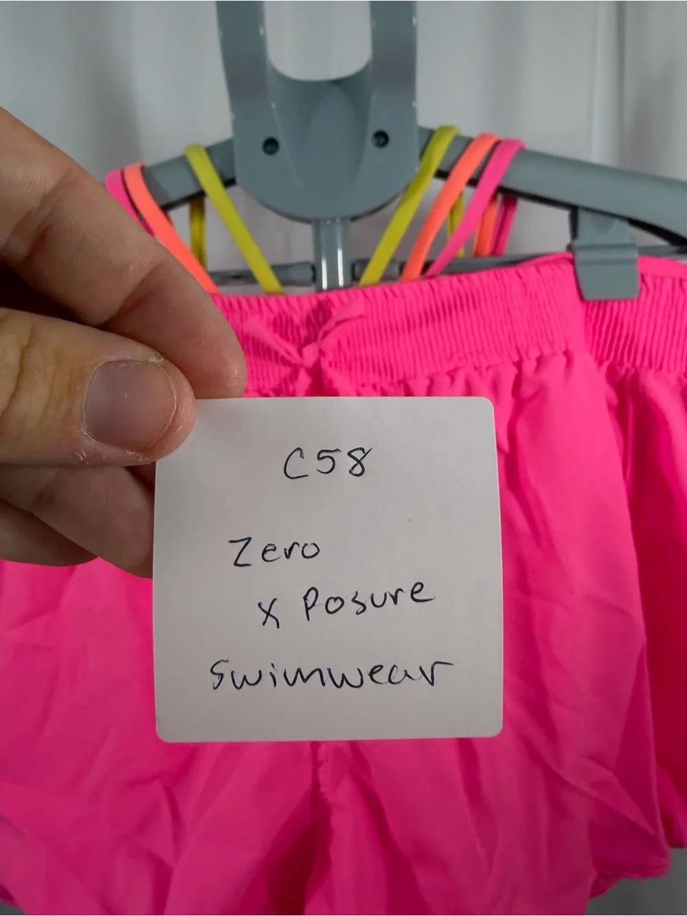 NWT Zeroxposure Women’s Size 20P Neon Tie-Dye Strappy 3 Piece Swimsuit